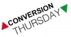 Conversion Thursday Conversion Thursday